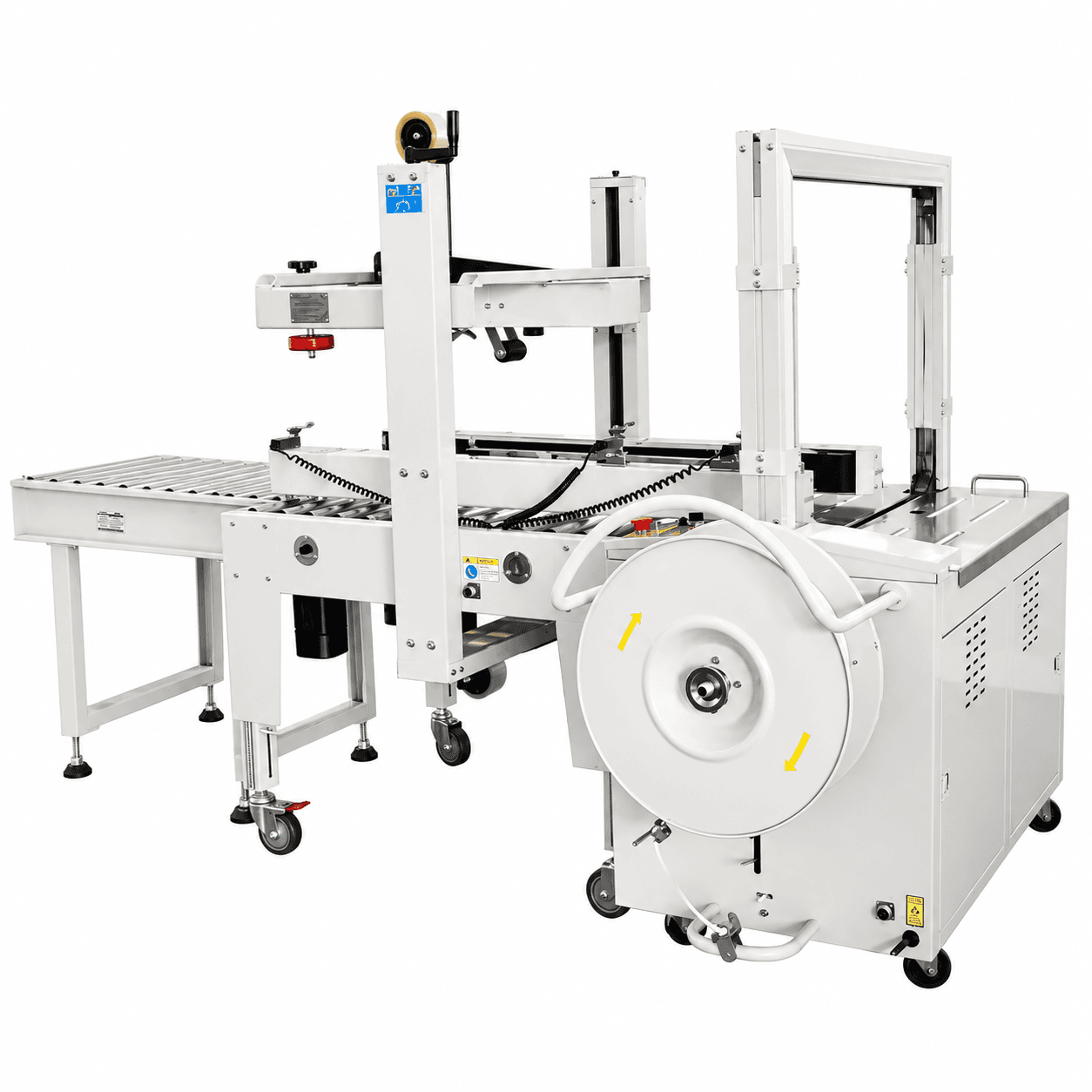 Automatic Carton Sealing Strapping Packaging Line XFK-1C